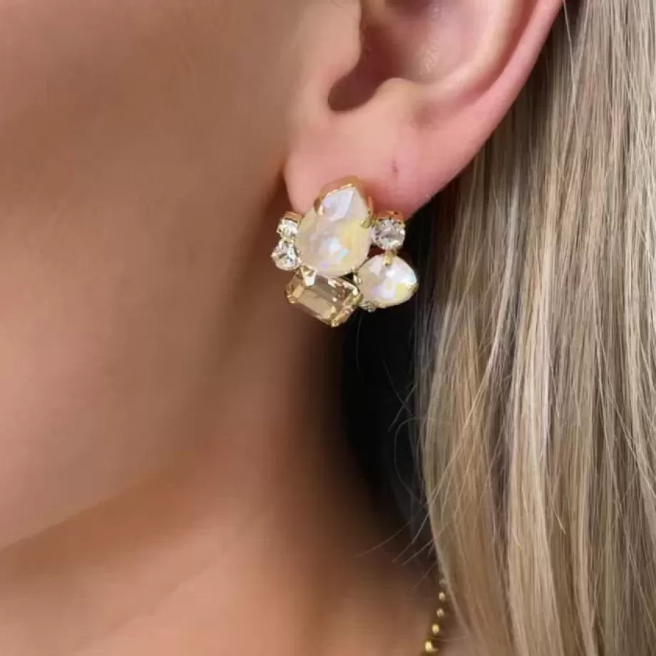 Caroline Svedbom Angelina Earrings/Ivory Delite Combo> Örhängen