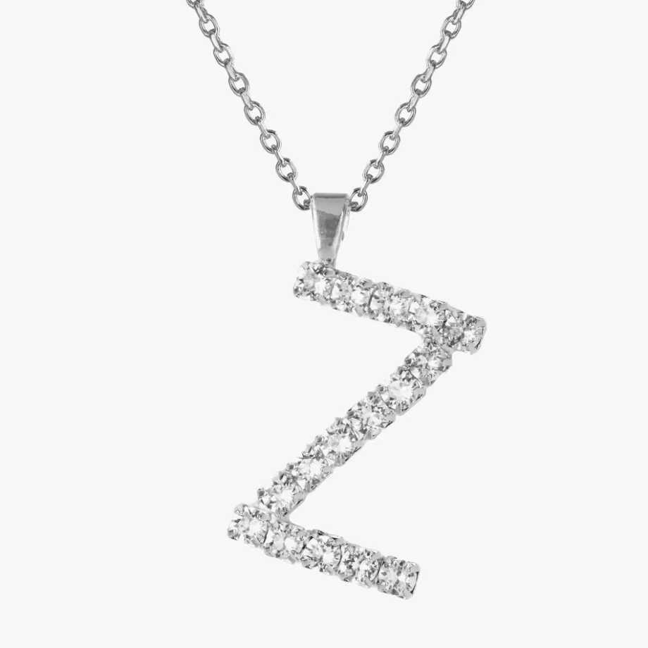 Caroline Svedbom Letter Necklace Z/Crystal> Halsband