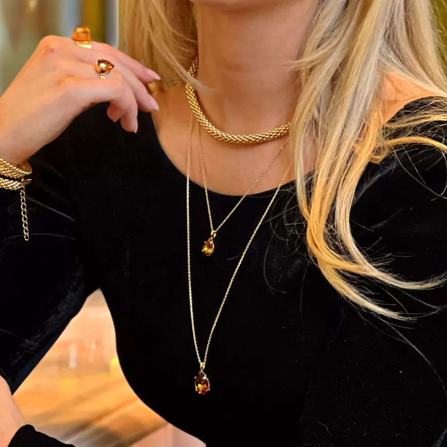 Caroline Svedbom Mini Drop Necklace> Halsband