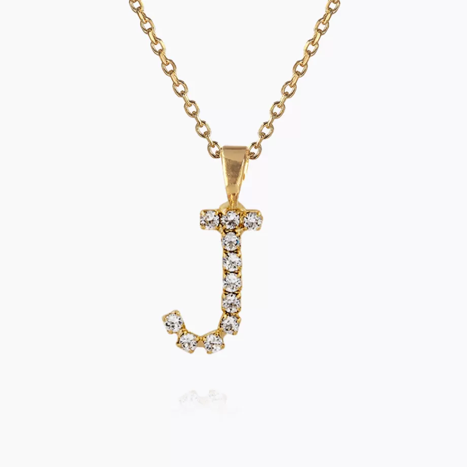 Caroline Svedbom Mini Letter Necklace J/Crystal> Halsband