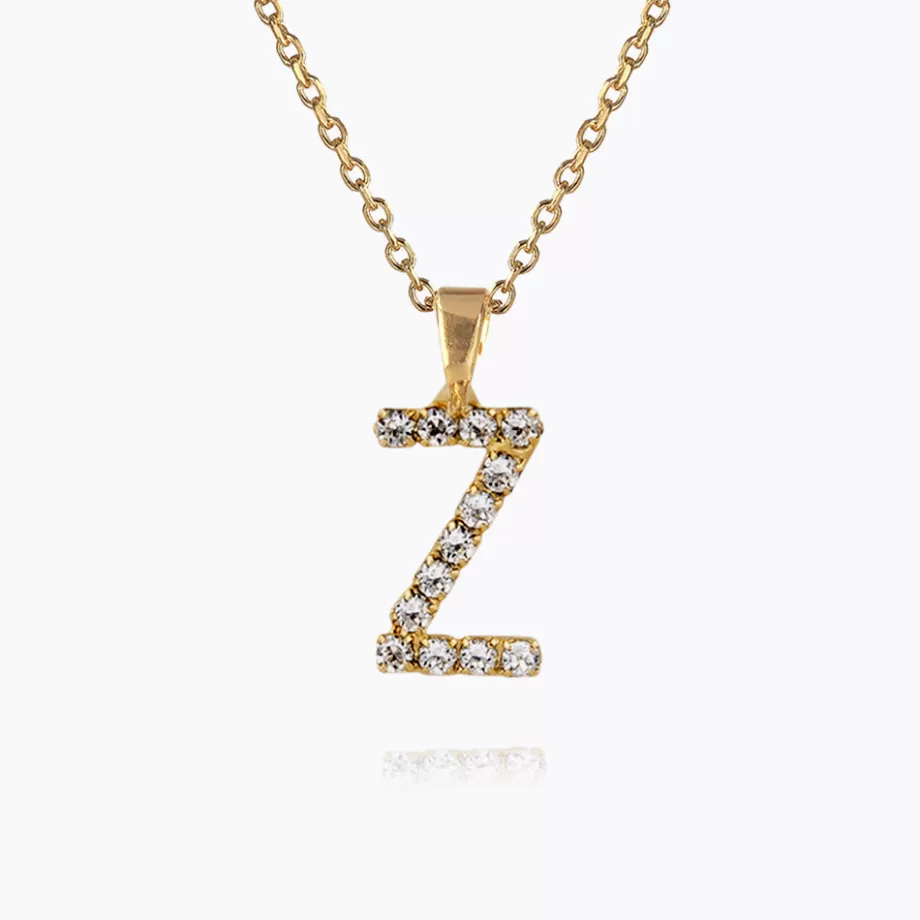 Caroline Svedbom Mini Letter Necklace Z/Crystal> Halsband