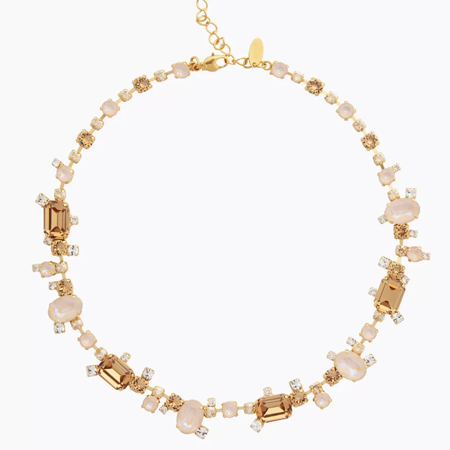 Caroline Svedbom Mini Noora Necklace/Topaz Combo> Halsband