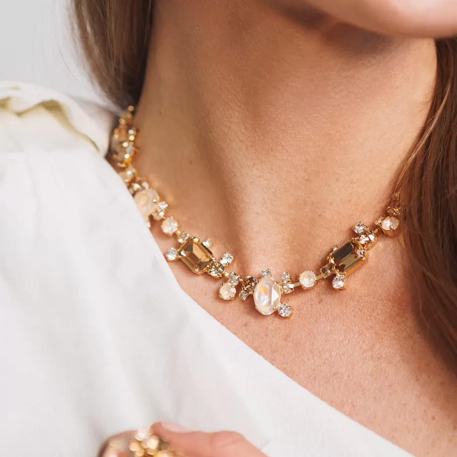 Caroline Svedbom Mini Noora Necklace/Topaz Combo> Halsband