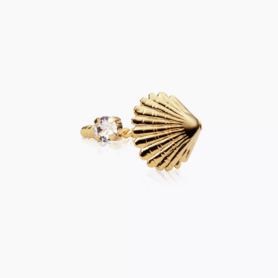 Caroline Svedbom Mini Shell Ring/Crystal> Ringar