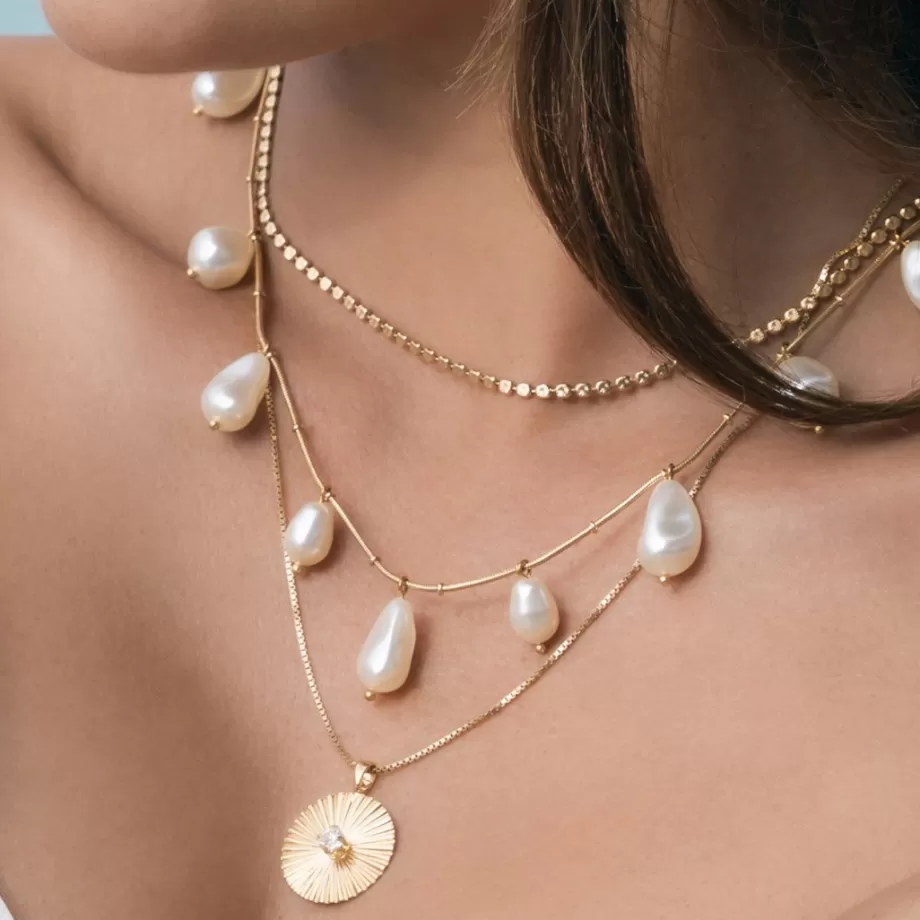 Caroline Svedbom Olympia Necklace/Pearl> Halsband