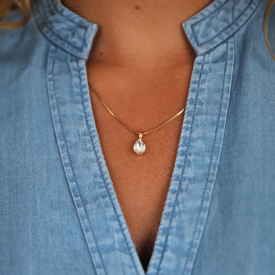 Caroline Svedbom Petite Drop Necklace> Halsband