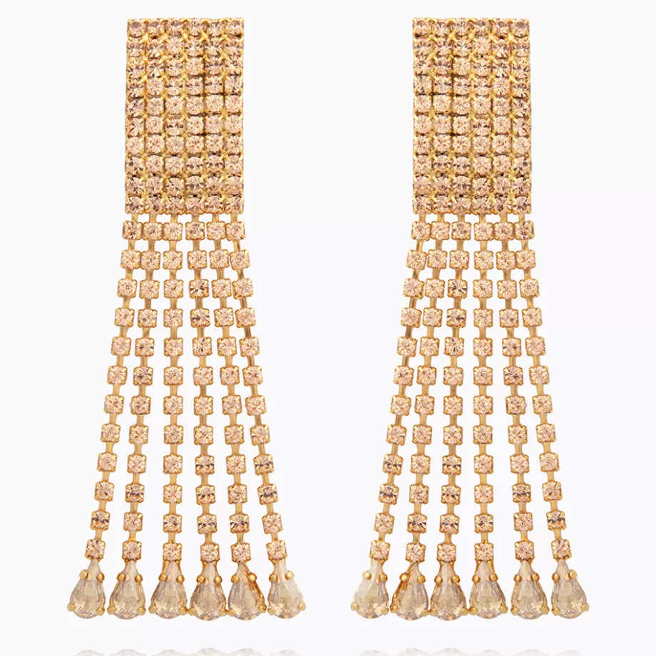 Caroline Svedbom Scarlett Earrings/Golden Shadow> Örhängen