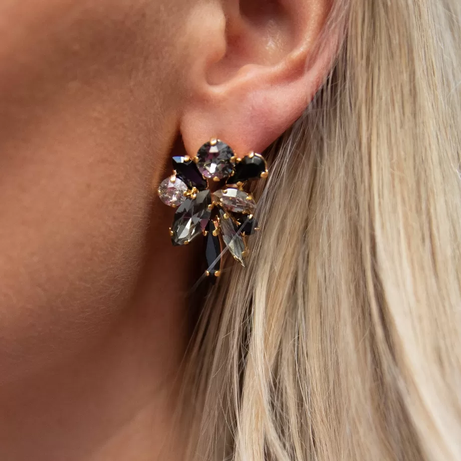 Caroline Svedbom Talia Earcuffs/Black Combo> Örhängen